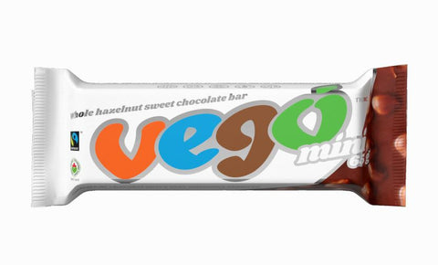 Vego Organic Whole Hazelnut Sweet Chocolate Bar Mini 65g | 810046430064
